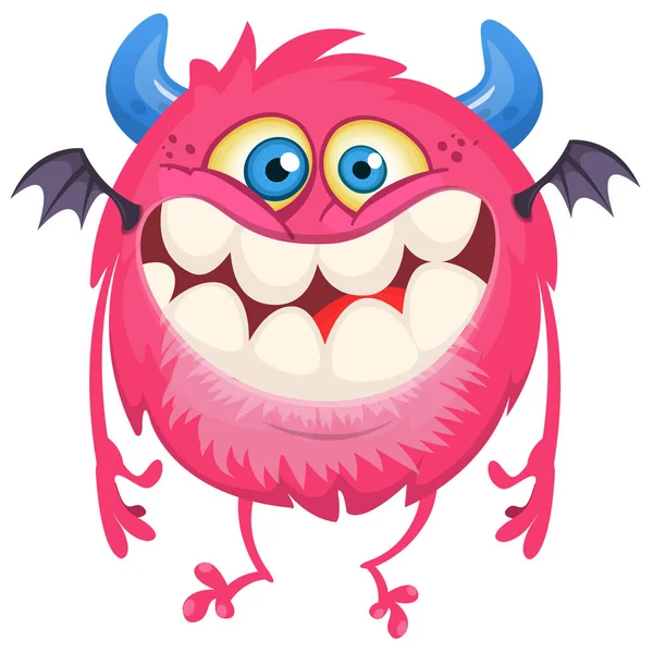Cartoon Funny Monster Illustration Vector Icon Halloween Design — Stock Vector