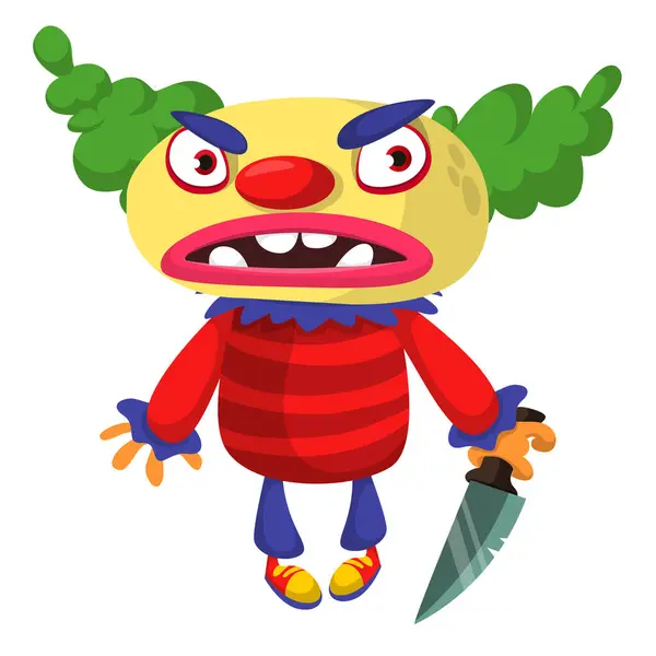 Cartoon funny werewolf character for Halloween design. Vector isolated — Illustration Cartoon Funny Werewolf Character Halloween Design Vector Isolated — Stock Vector