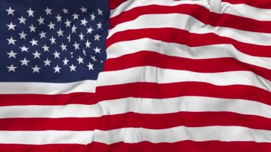 Amerika Birleşik Devletleri Bayraksız Döngü Arkaplanı, Döngülü Kabarık Doku Kumaşı Yavaş Hareket, 3 boyutlu Görüntü