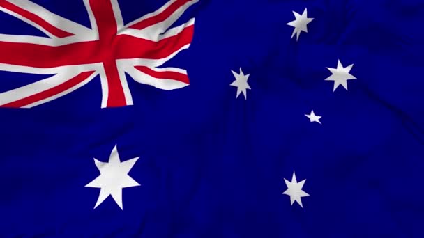 Fondo Bucle Sin Costura Bandera Australia Paño Textura Golpe Con — Vídeo de stock