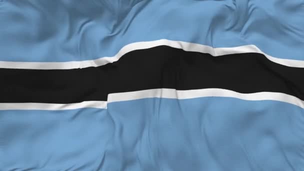 Botswana Flagge Nahtlose Schleife Hintergrund Schleife Bump Textur Tuch Waving — Stockvideo