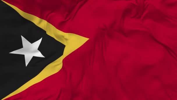 Восточный Тимор Лешти Восточный Тимор Флаг Бесшовный Цикл Фон Петельный — стоковое видео