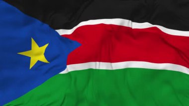 Güney Sudan Bayraksız Döngü Arkaplanı, Döngülü Çarpışan Doku Kumaşı Yavaş Hareket, 3 boyutlu Renderleme