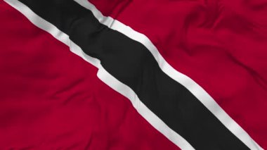 Trinidad ve Tobago Bayraksız Döngü Arkaplanı, Döngülü Çarpışan Doku Kumaşı Yavaş Hareket, 3 boyutlu Yapılandırma