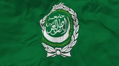 Arap Ligi Bayraksız Döngüleme Arkaplanı, Döngülü Kabarık Doku Kumaşı Yavaş Hareket, 3B Görüntüleme