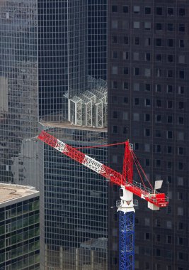 İnşaat ve inşaat vinci, Paris, La Defense, Fransa