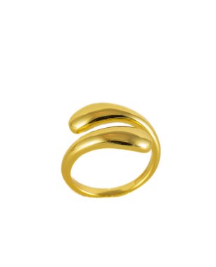 Beyaz arkaplanda Ayarlanabilir Kalın Yüzük