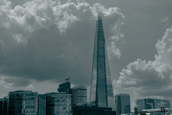 Wschodni Londyn Zdominowany Przez Shard Building Najwyższy Budynek Europie — Zdjęcie stockowe