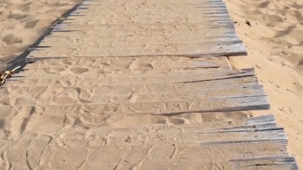 Goldener Strand Oder Schildkrötenstrand Karpasia Insel Zypern Der Nähe Des — Stockvideo