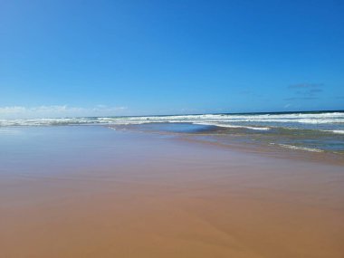 İsrail 'in kuzeyinde bir plaj. 