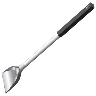 Şeffaf arkaplanda kızartma için kullanılan yüzgeç çizimi.