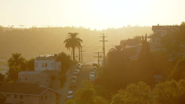 Statische Beelden Schot Van Straten Heuvels Van Los Angeles Californië — Stockvideo