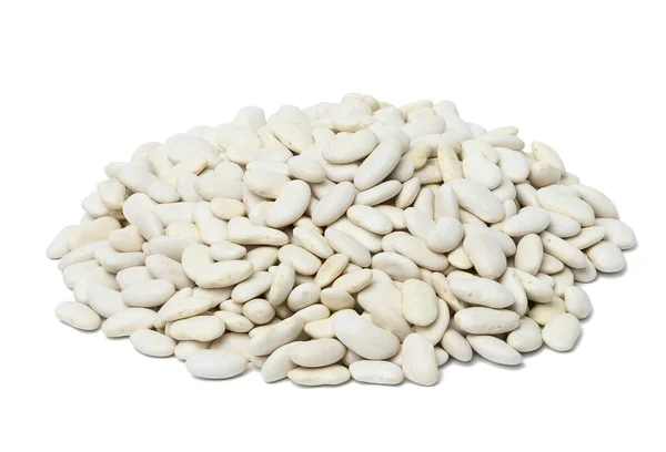 Kacang Putih Diisolasi Pada Latar Belakang Putih — Stok Foto