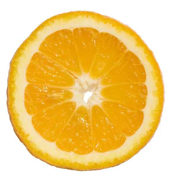 Rund Bit Orange Vit Isolerad Bakgrund — Stockfoto