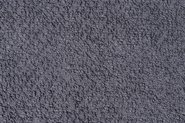 Textuur Van Een Grijze Badstof Katoenen Handdoek Canvas Blauwe Wijting — Stockfoto