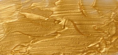 Küçük parçalı altın parıltılı jel örneği, fosforlu kalem dokusu, ruj, allık.