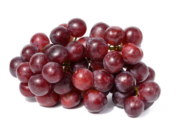 Ripe Red Grapes White Isolated Background Wine Grapes — Fotografia de Stock