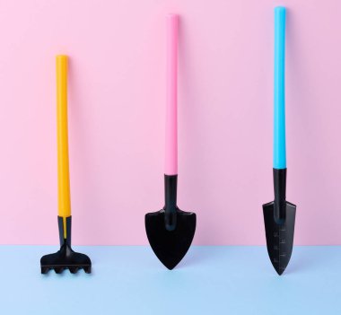 Miniature garden tools for transplanting plants, home hobby