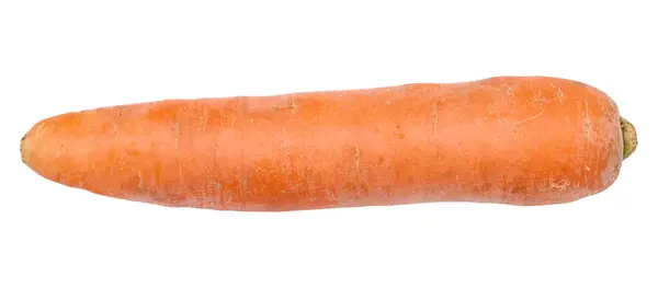 Ganze Rohe Karotte Auf Weißem Isoliertem Hintergrund — Stockfoto