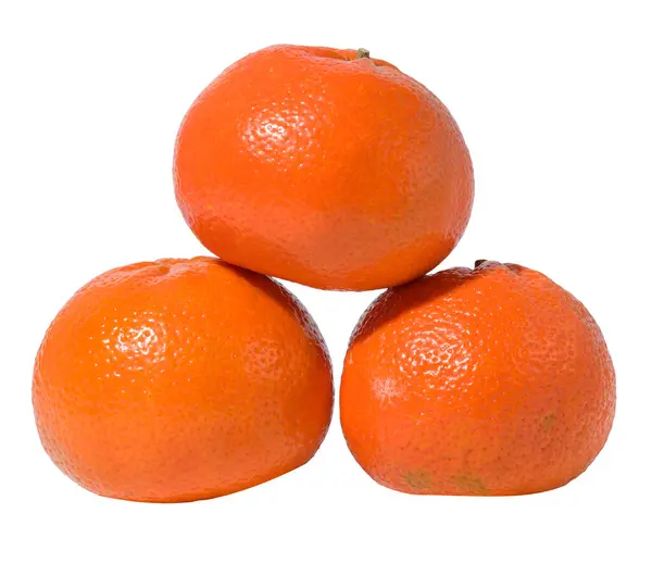 Ripe Orange Tangerine Peel White Isolated Background — Fotografia de Stock