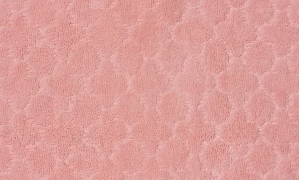 Textura Růžové Plyšové Tkaniny Domácí Textil Zavřít — Stock fotografie