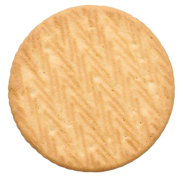Baked Cookie White Background Top View — Stock Photo, Image