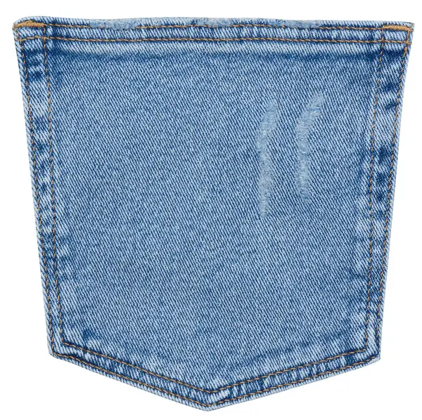 Tasca Posteriore Jeans Blu Primo Piano — Foto Stock
