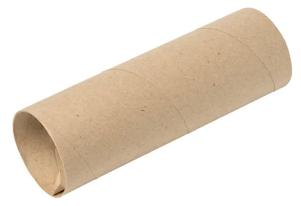 Paper Towel Tube White Isolated Background — Stock Photo, Image