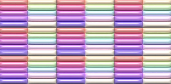 Aufgeblasene Linien Mit Glänzender Oberfläche Darstellung — Stockfoto
