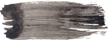 Suluboya fırça darbesi siyah boya