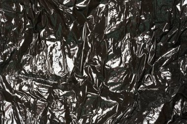 Buruşuk siyah polietilen, tam çerçeve