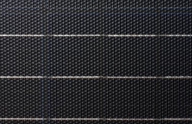 Siyah tek kristalli güneş panelinin dokusu, tam çerçeve