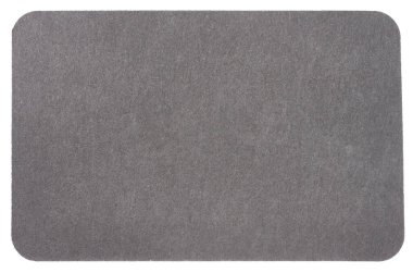 İzole edilmiş arkaplanda dikdörtgen kağıt grisi kartvizit