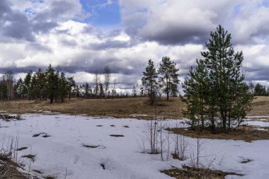 Landscape on the Karelian Isthmus, situated between the Gulf of Finland and Lake Ladoga in northwestern Russia