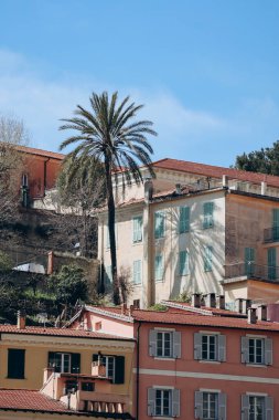 Cumartesi sabahı İtalya 'nın Ventimiglia kentinin manzarası