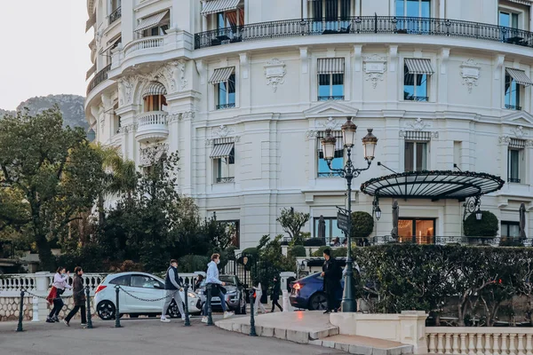 Monaco Monaco 2021 Fassade Des Hotel Paris Monte Carlo — Stockfoto