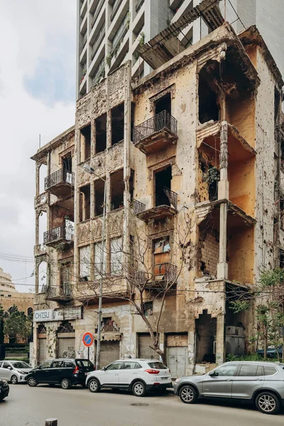 Beiroet Libanon 2023 Oude Huizen Wijk Achrafieh Beiroet — Stockfoto