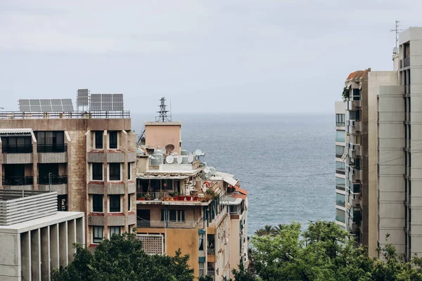 レバノンのベイルート24 2023 ベイルート市内中心部の高層ビルからの眺め — ストック写真
