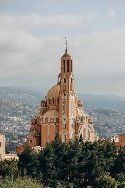 レバノンハリッサ近くのメルカイトギリシャカトリック大聖堂 — ストック写真