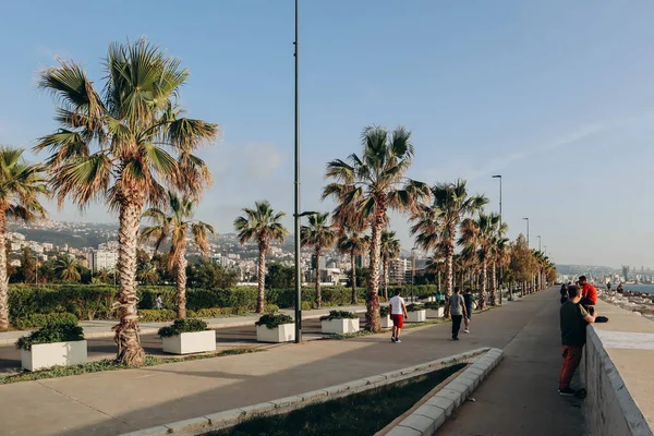 ベイルート レバノン24 2023 地中海沿岸のベイルートの新マリーナ地区 — ストック写真