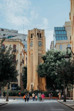 Beyrut, Lübnan - 24.04.2023: Beyrut Merkez Bölgesi, Beyrut 'un tarihi ve coğrafi çekirdeği, diğer bir deyişle Beyrut şehir merkezi.