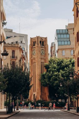 Beyrut, Lübnan - 24.04.2023: Beyrut Merkez Bölgesi, Beyrut 'un tarihi ve coğrafi çekirdeği, diğer bir deyişle Beyrut şehir merkezi.