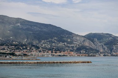 Roquebrune Cap Martin 'den Menton Görünümü