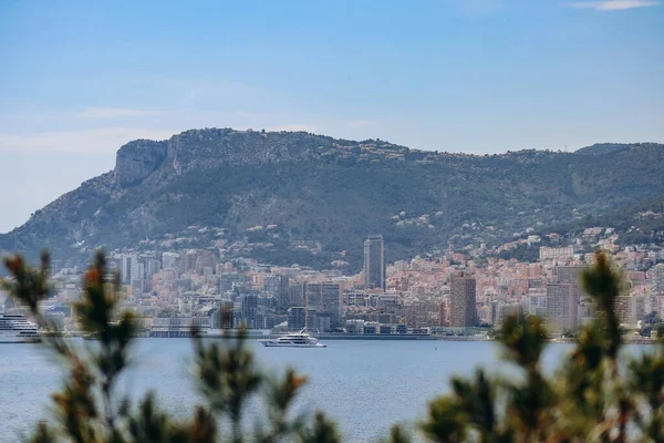 Vista Del Principado Mónaco Desde Cap Martin — Foto de Stock