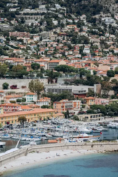 View Villefranche Sur Mer Cloudy Day — Stock Photo, Image