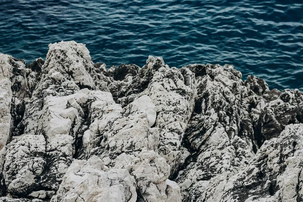 Fransız Rivierası Ndaki Saint Jean Cap Ferrat Yarımadasının Güzel Kayalık — Stok fotoğraf