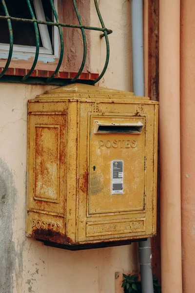 Saint Jean Cap Ferrat França Junho 2023 Caixa Postal Porto — Fotografia de Stock