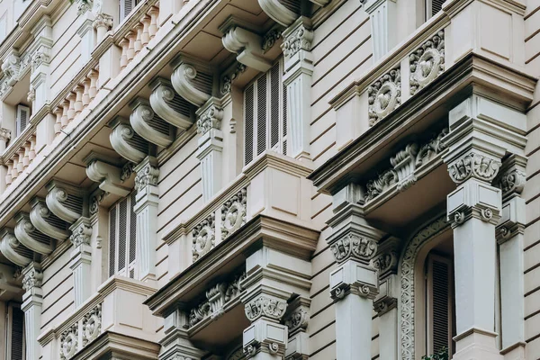 stock image Beautiful 19th century facades in the center of Nice