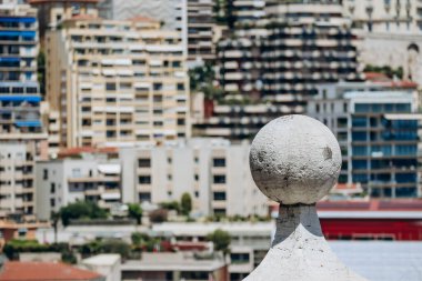 Monako, Monako - 02.10.2022: Monako Prensliğinin güzel cepheleri