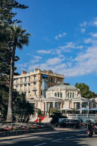 stock image Beaulieu sur Mer, France - June 25, 2023: Facade of the casino in Beaulieu sur Mer, on the French Riviera